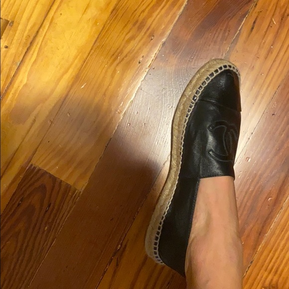 Chanel Lambskin Espadrilles-Black - Picture 6 of 8